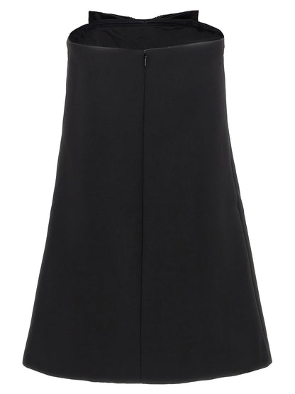 Self-Portrait Black Crepe Bandeau Mini Dress