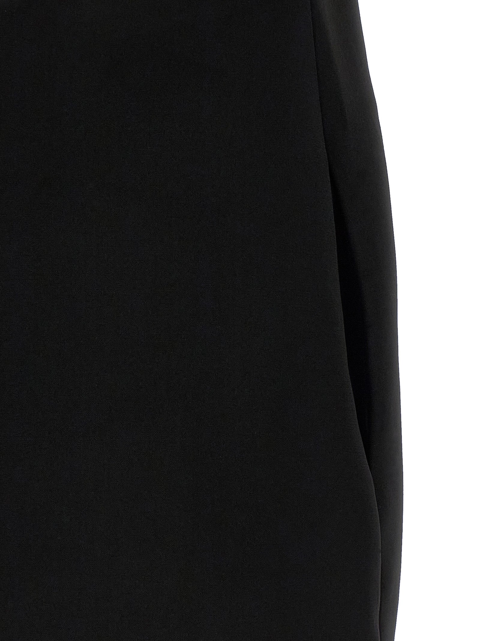 Self-Portrait Black Crêpe Flower Mini Dress