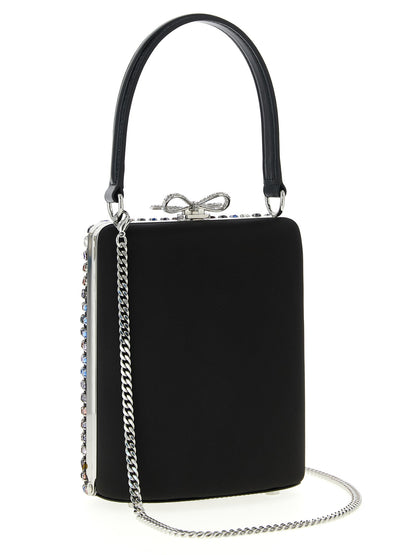 Self-Portrait Multi Crystal Chainmail Mini Handbag