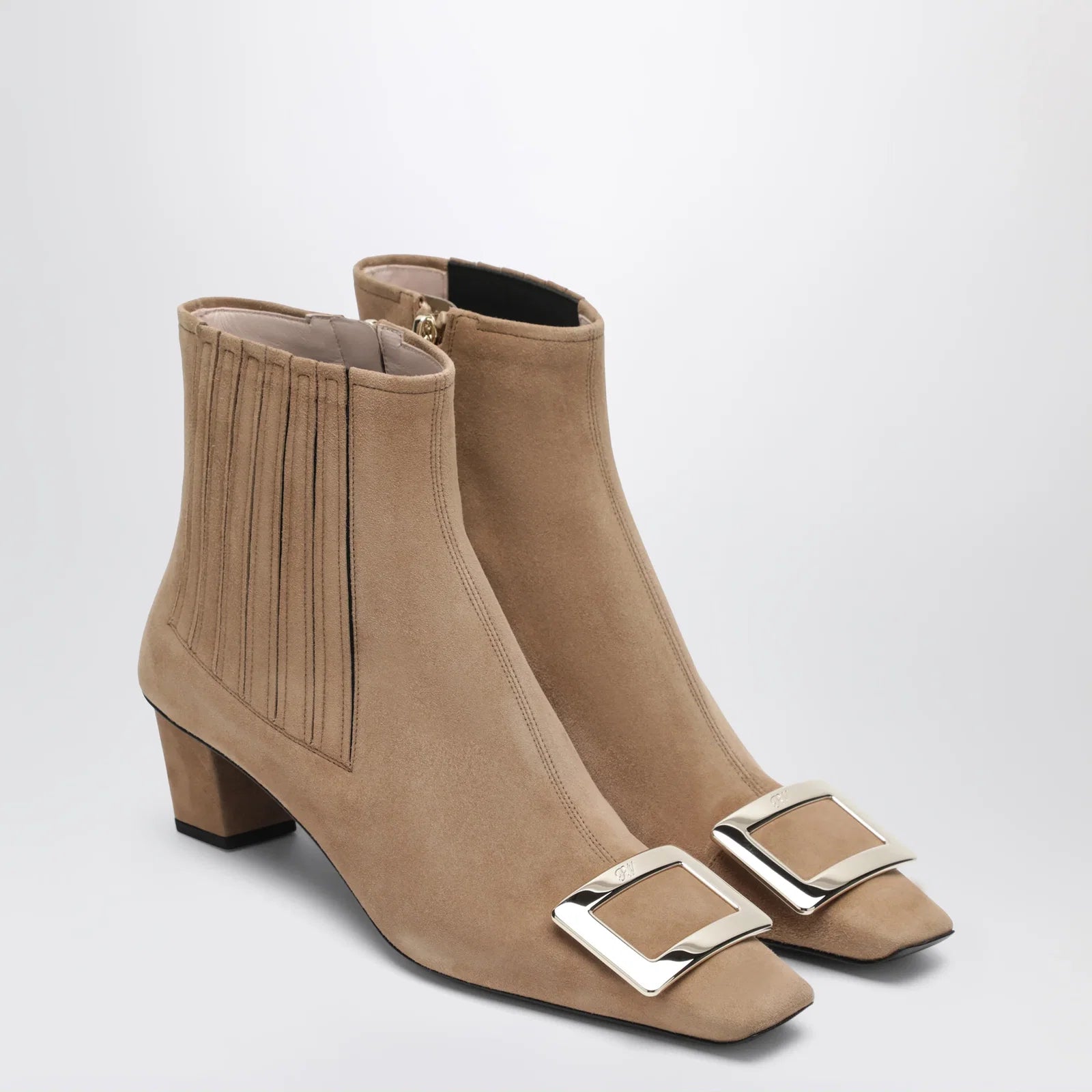 ROGER VIVIER Belle Vivier suede ankle boots