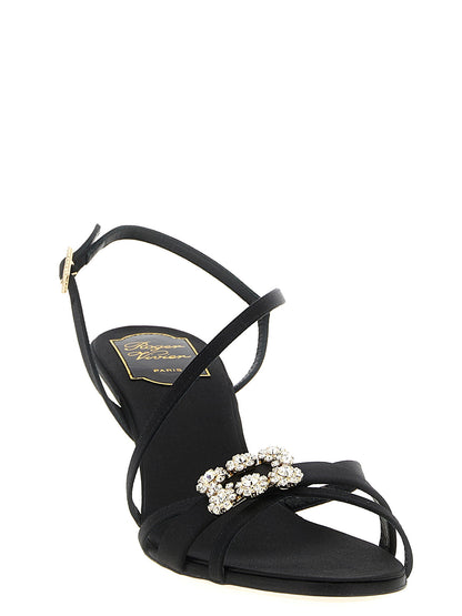 Roger Vivier Mini Flower Strass Sandals