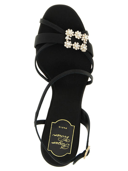 Roger Vivier Mini Flower Strass Sandals