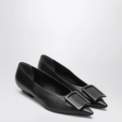 ROGER VIVIER Gommettine ballerina in black leather