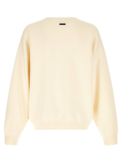Fear Of God White Boat Neck Sweater