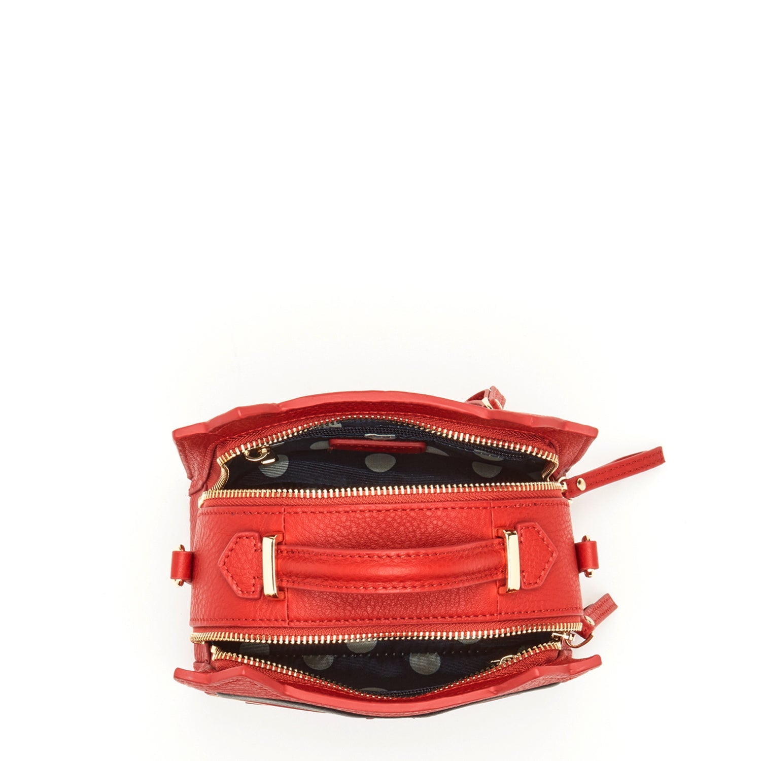 Leather Cat Bag Red Crossbody