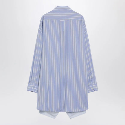 Maison Margiela Light blue striped shirtdress