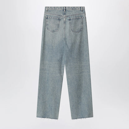 Maison Margiela Wide-leg jeans in cotton in ice blue