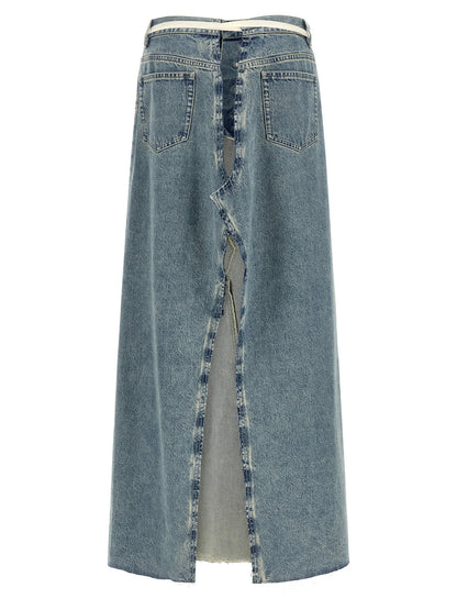 Maison Margiela Raw Hem Denim Skirt