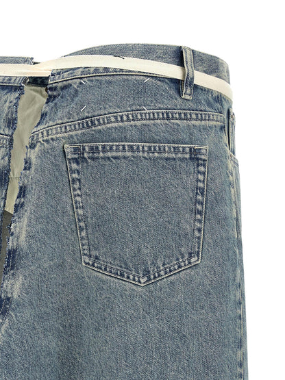 Maison Margiela Raw Hem Denim Skirt