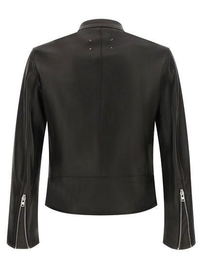 Maison Margiela 5-zip Leather Jacket