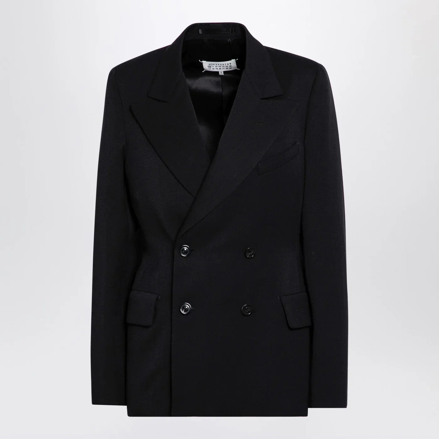 Maison Margiela Black double-breasted jacket in wool