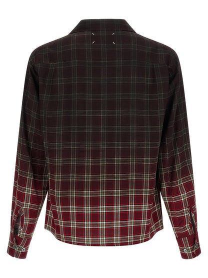 Maison Margiela Check Shirt With Gradient Effect
