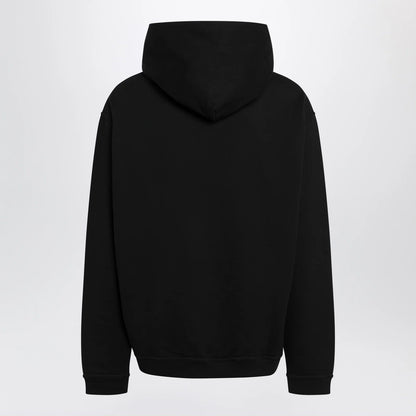 Maison Margiela Black hoodie with reversed logo