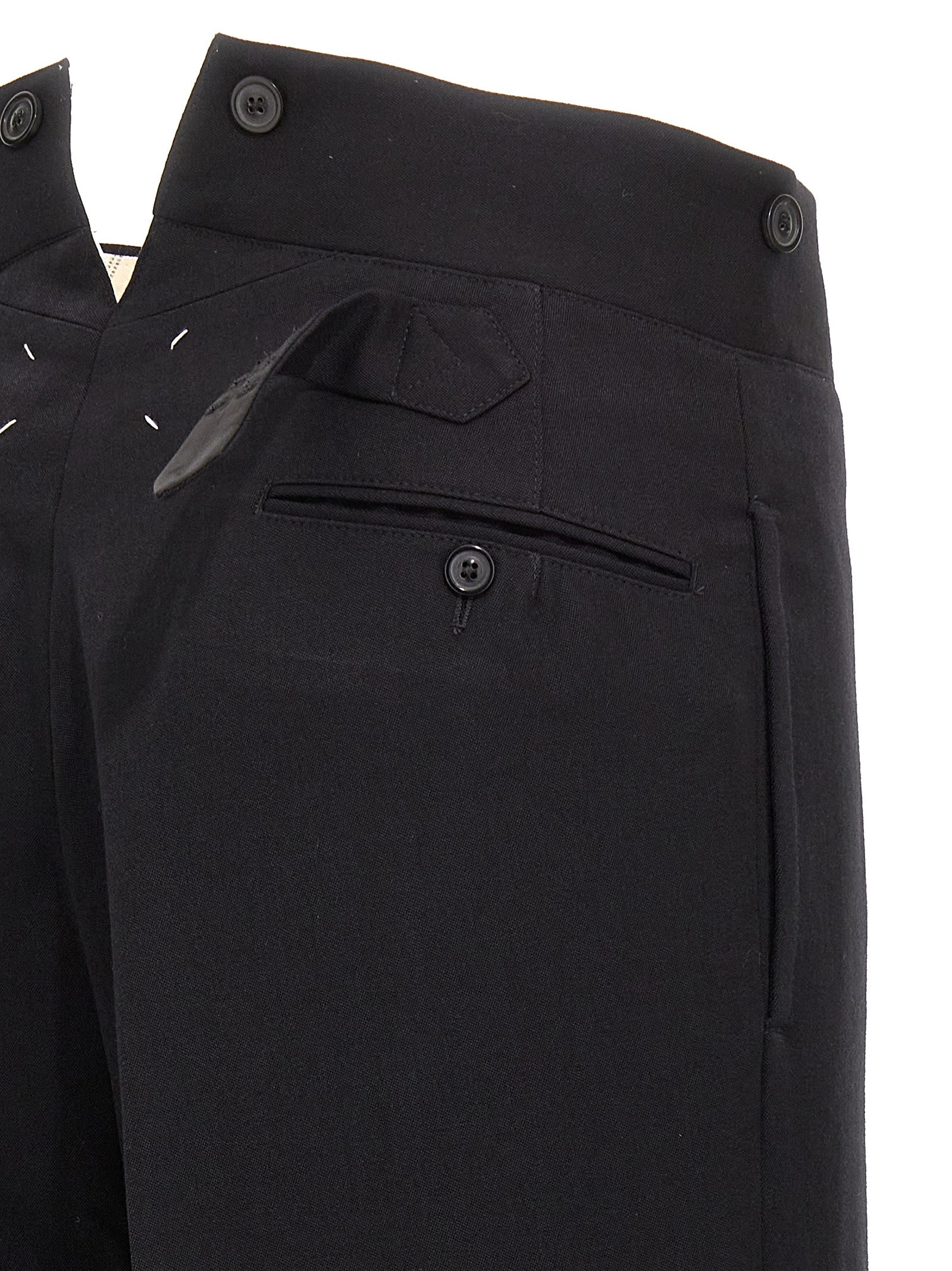 Maison Margiela Strap Wool Pants