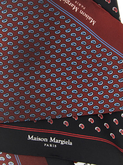 Maison Margiela Paisley Print Double-sided Scarf
