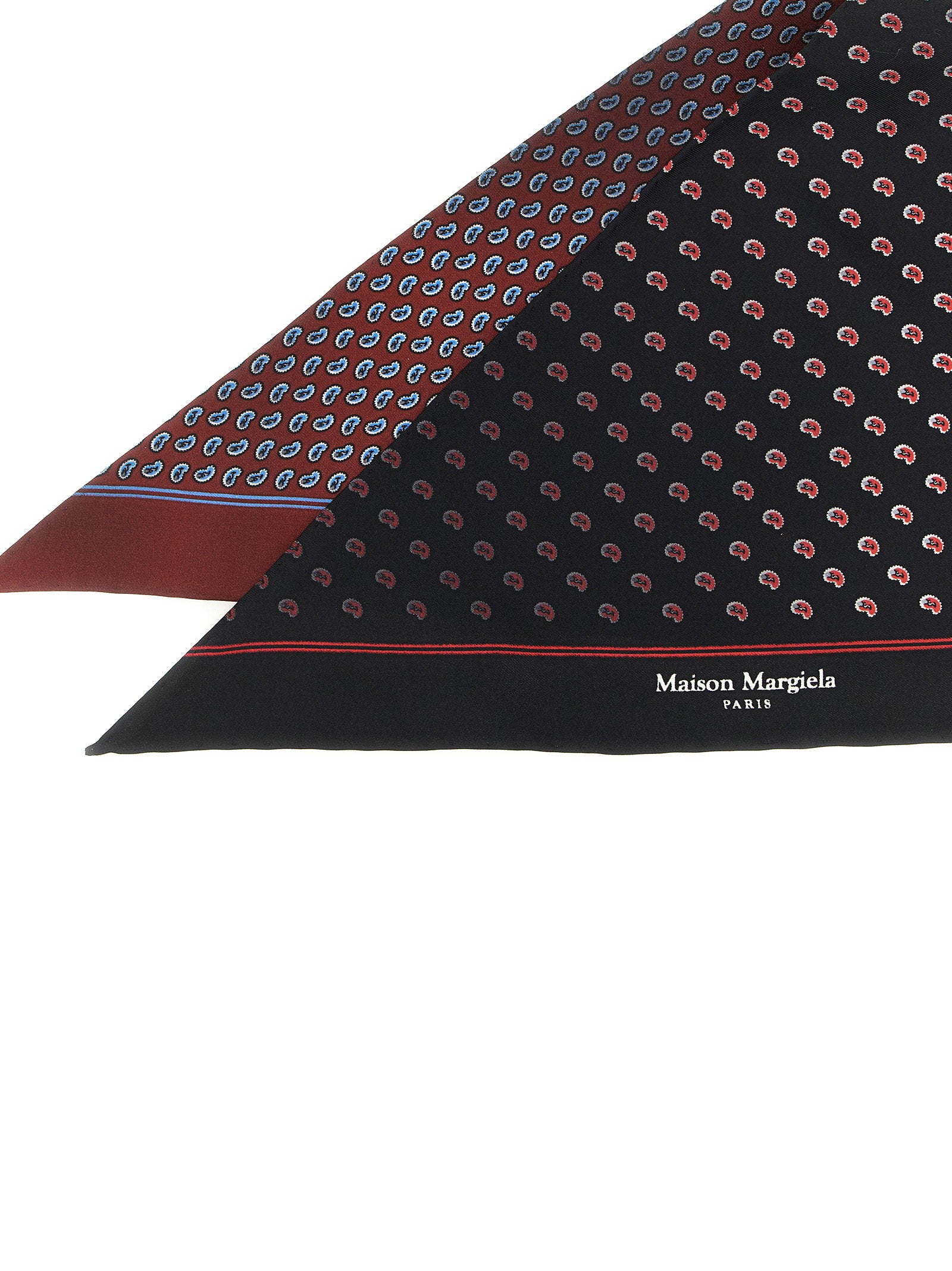 Maison Margiela Paisley Print Double-sided Scarf