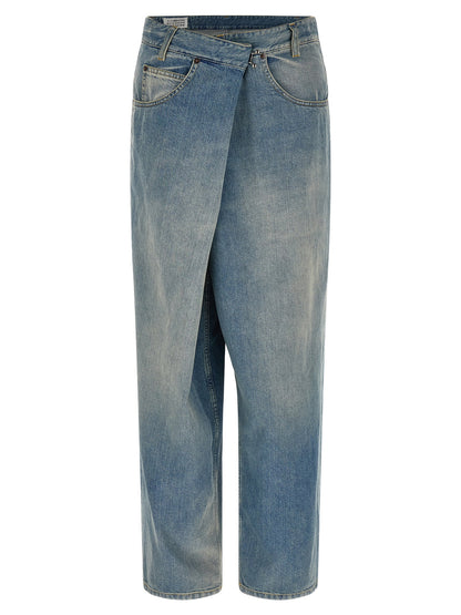 Maison Margiela Wrap Asymmetric Closure Jeans