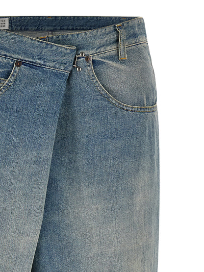 Maison Margiela Wrap Asymmetric Closure Jeans