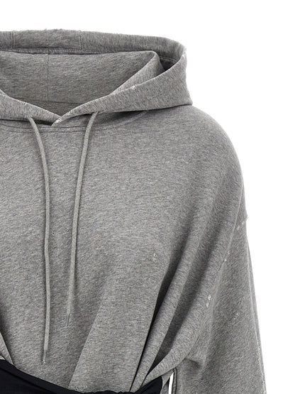 Mm6 Maison Margiela Hoodie Dress With Gloves