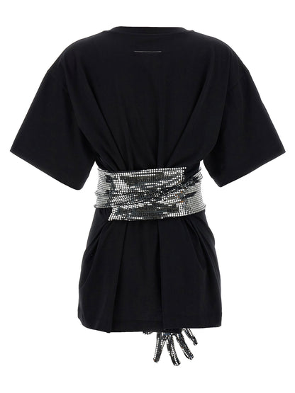 Mm6 Maison Margiela Sequin Gloves T-shirt