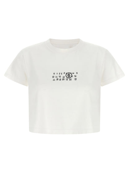 Mm6 Maison Margiela Numeric Signature Mm6 Upside Down T-shirt