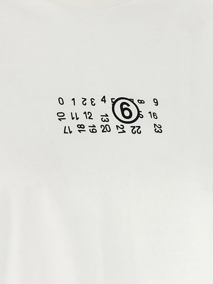 Mm6 Maison Margiela Numeric Signature Mm6 Upside Down T-shirt