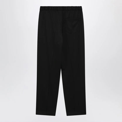 MM6 Maison Margiela Black wool-blend trousers