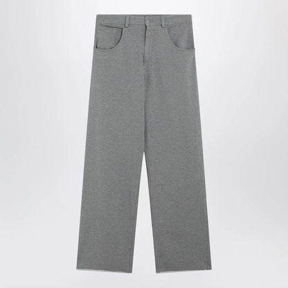 MM6 Maison Margiela Grey mélange cotton trousers