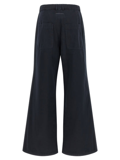 Mm6 Maison Margiela White Stitch Line Pants