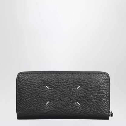 Maison Margiela Four Stitches zip-around wallet black