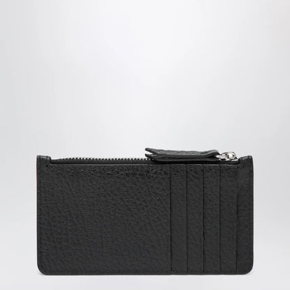Maison Margiela Black Four Stitches Zip Cardholder