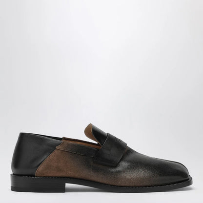 Maison Margiela Tabi City loafers in suede with laminated treatment