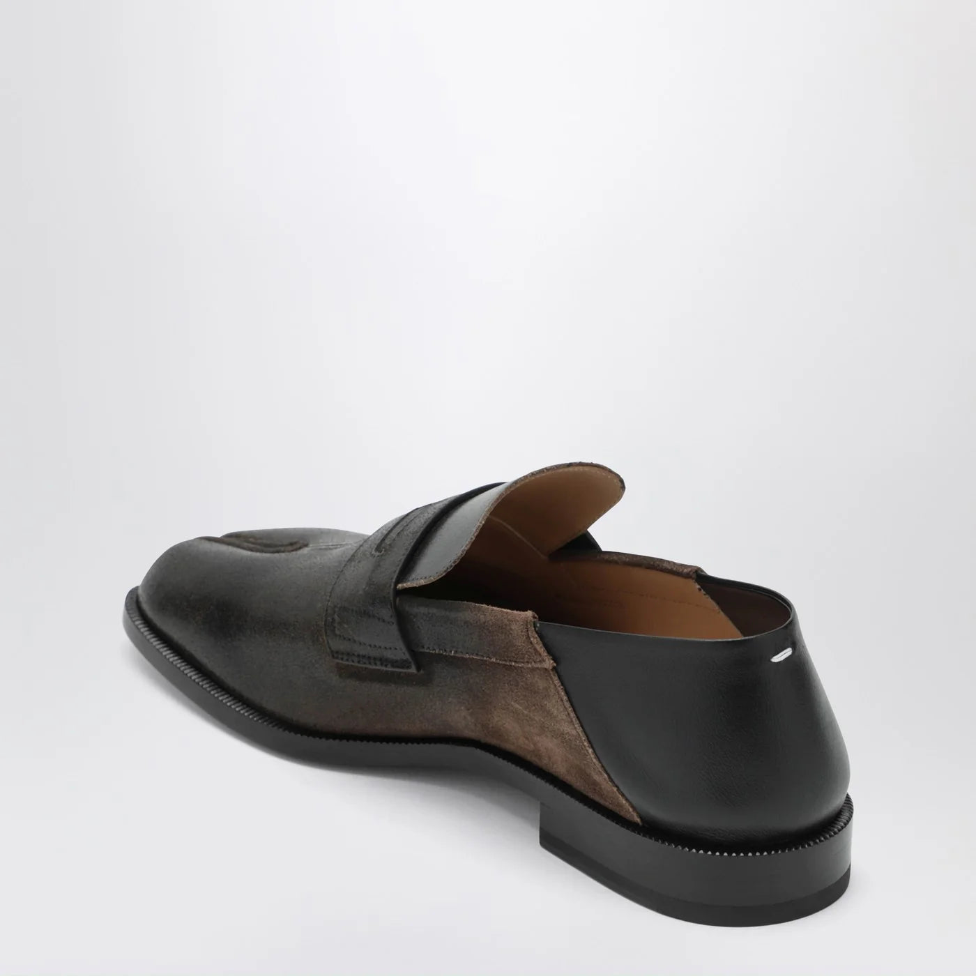 Maison Margiela Tabi City loafers in suede with laminated treatment