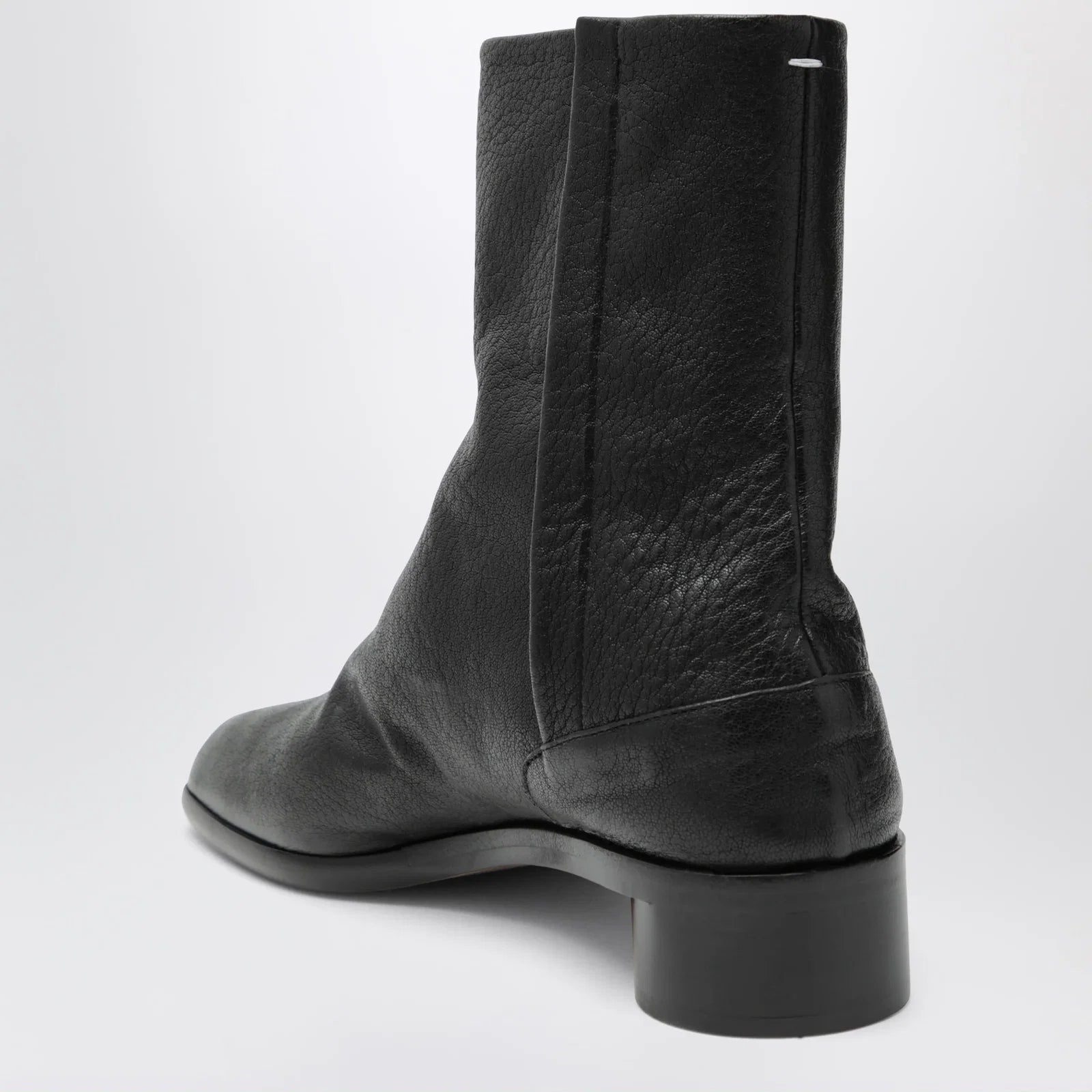 Maison Margiela Tabi leather ankle boots in black