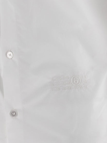 Mm6 Maison Margiela Numeric Signature Mm6 Embroidered Shirt