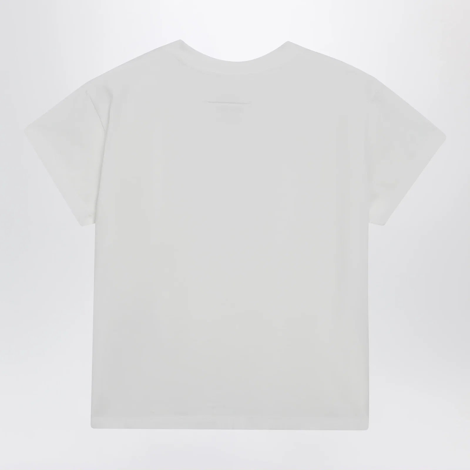 MM6 Maison Margiela Off-white cotton jersey T-shirt with numeric embroidery