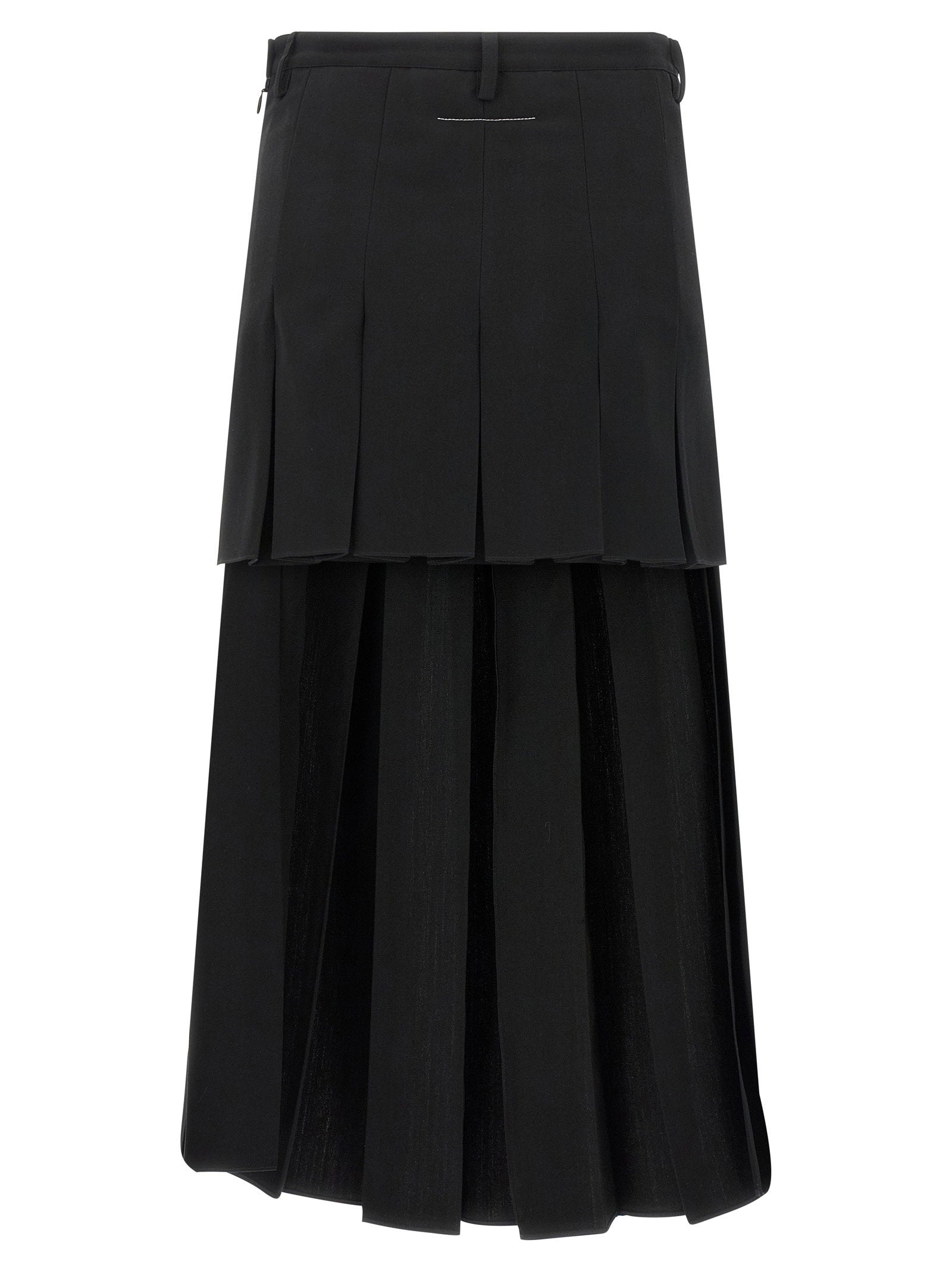 Mm6 Maison Margiela Overlapping Pleated Skirt