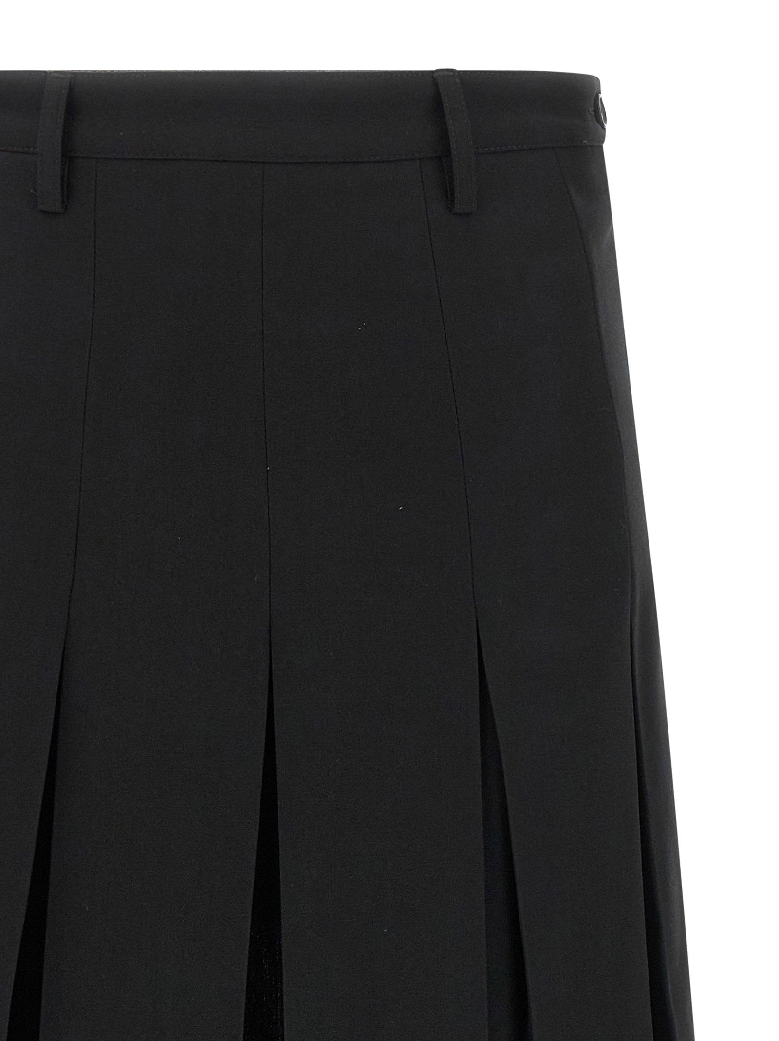 Mm6 Maison Margiela Overlapping Pleated Skirt