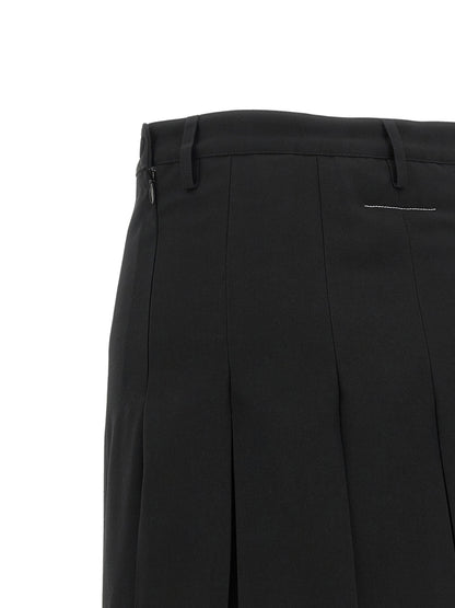 Mm6 Maison Margiela Overlapping Pleated Skirt