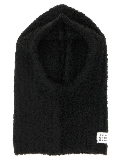 Mm6 Maison Margiela Bouclé Balaclava With Logo