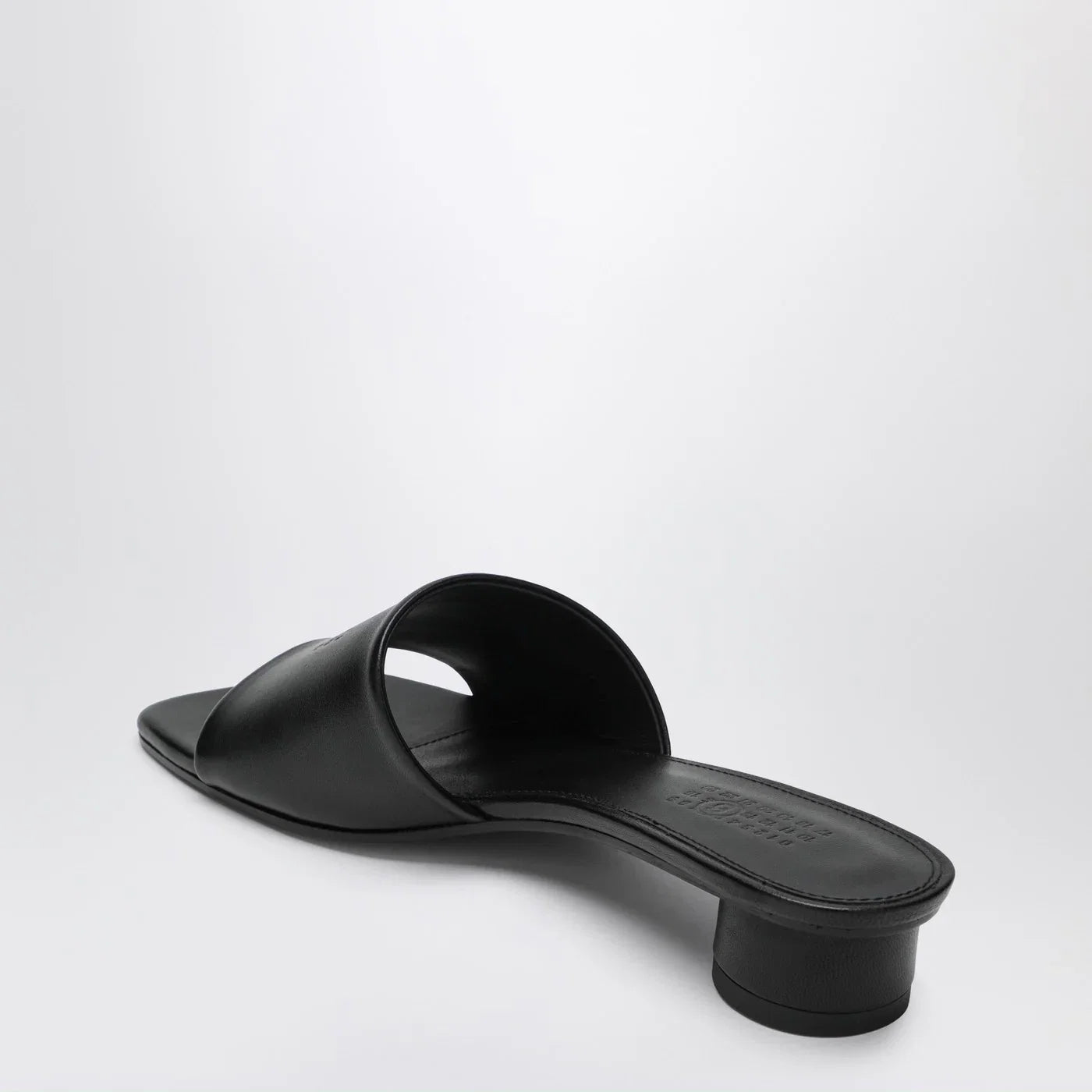MM6 Maison Margiela Black Anatomic sandals with low heel