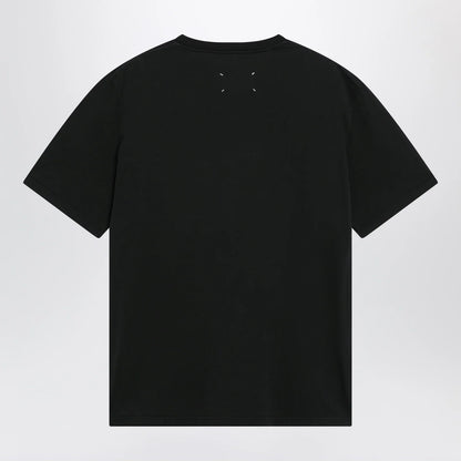 Maison Margiela Taped cotton jersey T-shirt in black