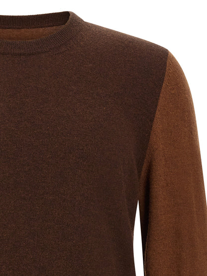 Maison Margiela Two-tone Wool Sweater