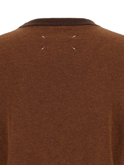 Maison Margiela Two-tone Wool Sweater