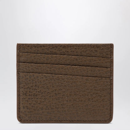 Maison Margiela Brown Four Stitches calfskin card holder