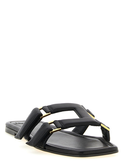 Elisabetta Franchi Nappa Leather Sandals
