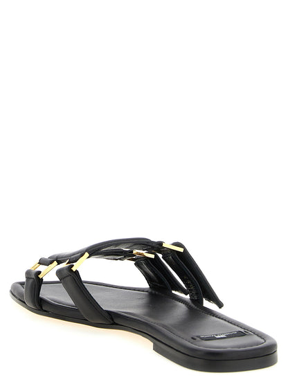 Elisabetta Franchi Nappa Leather Sandals