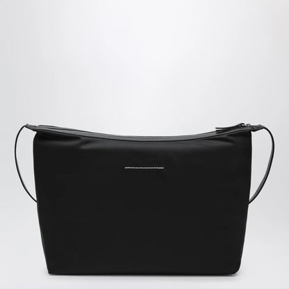 MM6 Maison Margiela Numeric crossbody bag in nylon and leather black