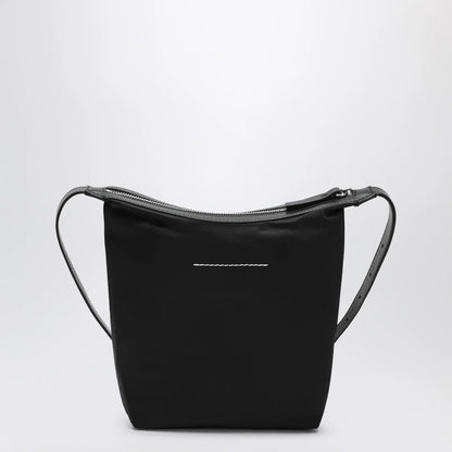 MM6 Maison Margiela Black nylon Numeric Vertical crossbody bag