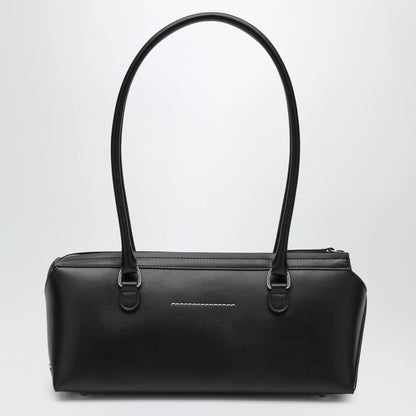 MM6 Maison Margiela Small black leather Bowling bag